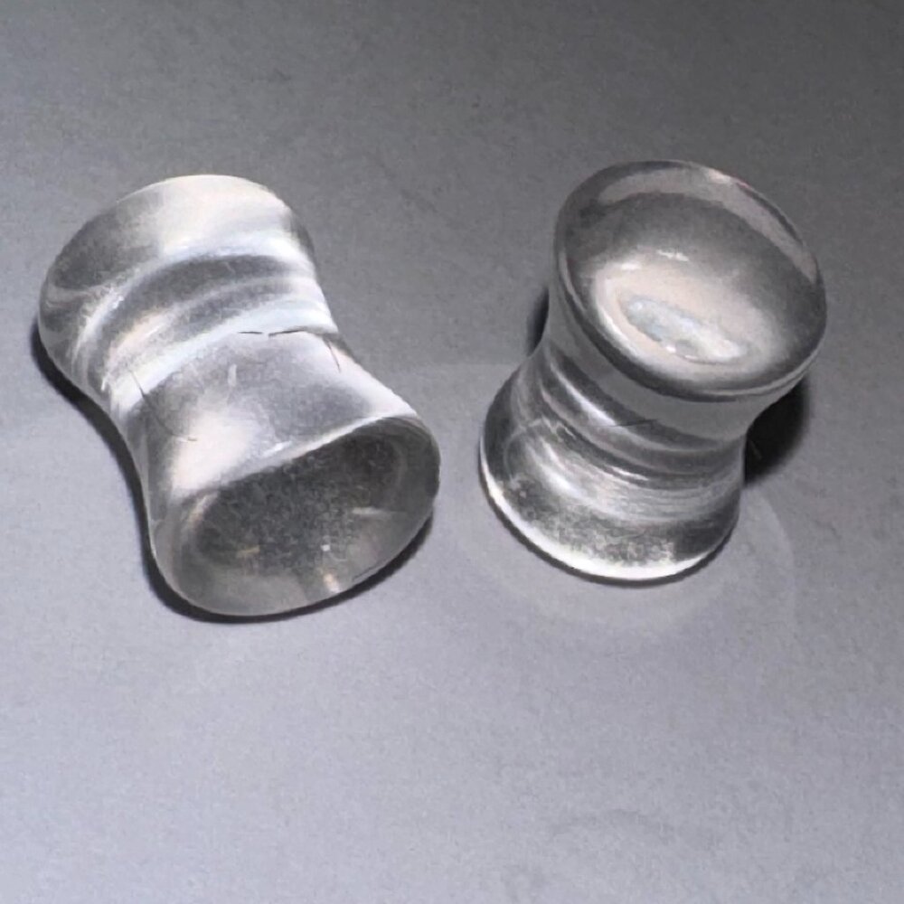 Clear 0 Gauge Uv Acrylic Flares